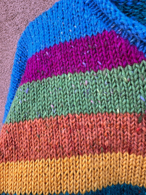 AVOCA Striped Sweater - 100% New Wool