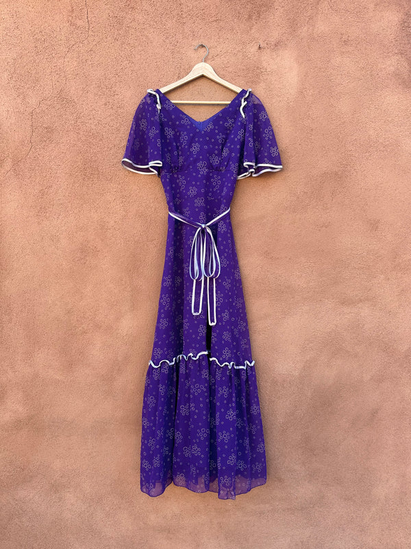 Purple Prairie Style Tie Dress