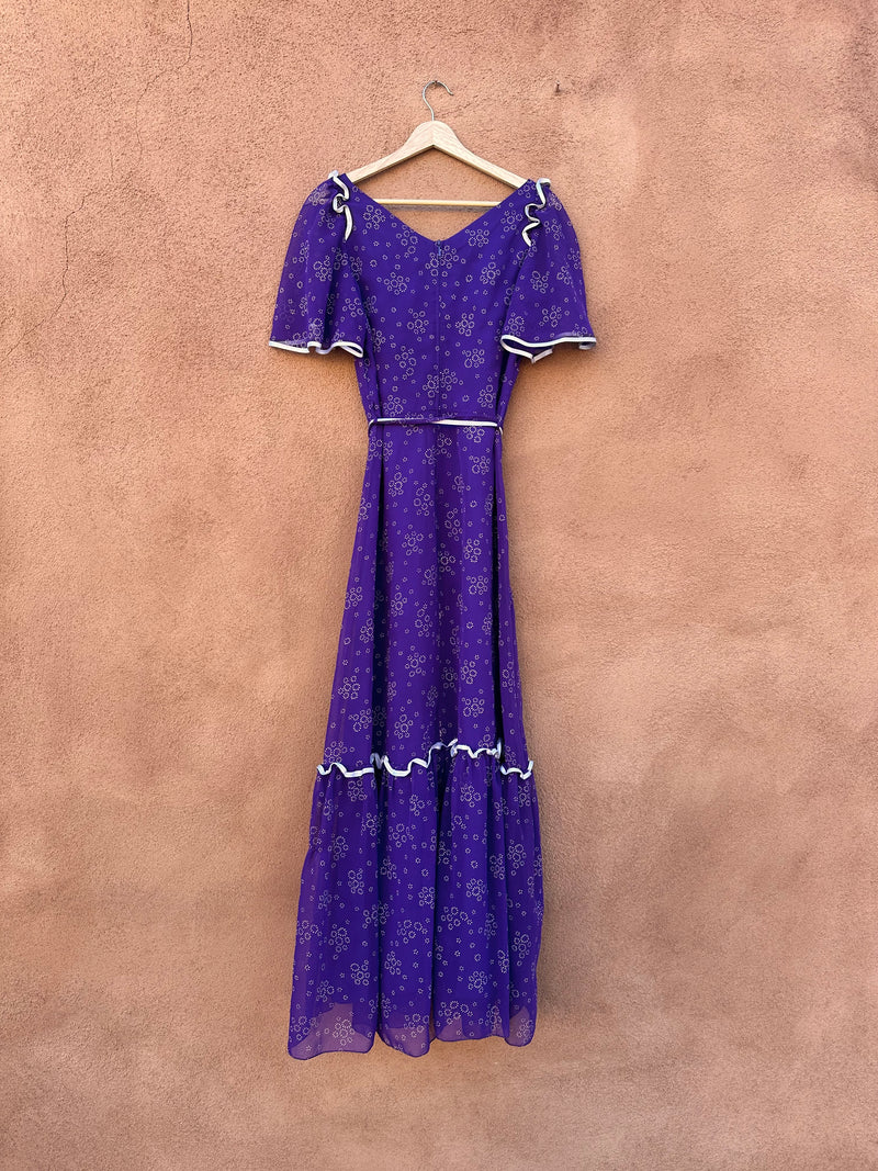 Purple Prairie Style Tie Dress