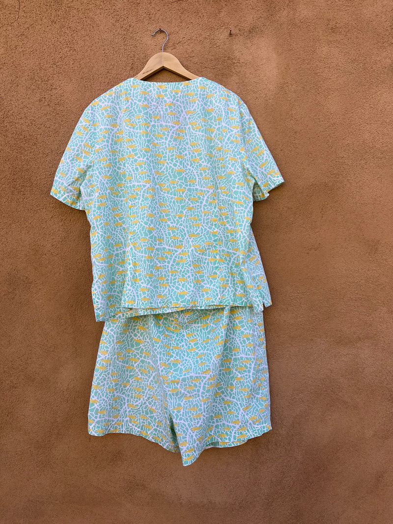 Custom Made in Santa Fe Goldfish Shorts & Top