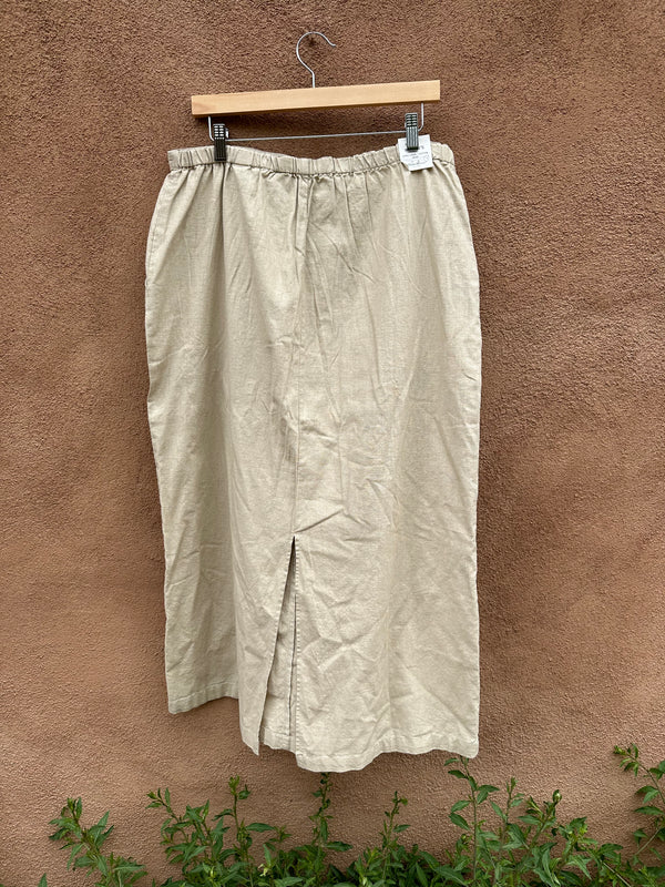Linen/Cotton Eddie Bauer Skirt - Size 16