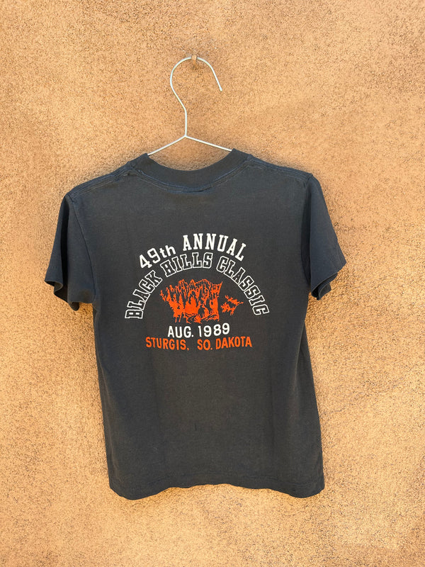 1989 Bad A** Biker Kiddo Harley Davidson T-shirt