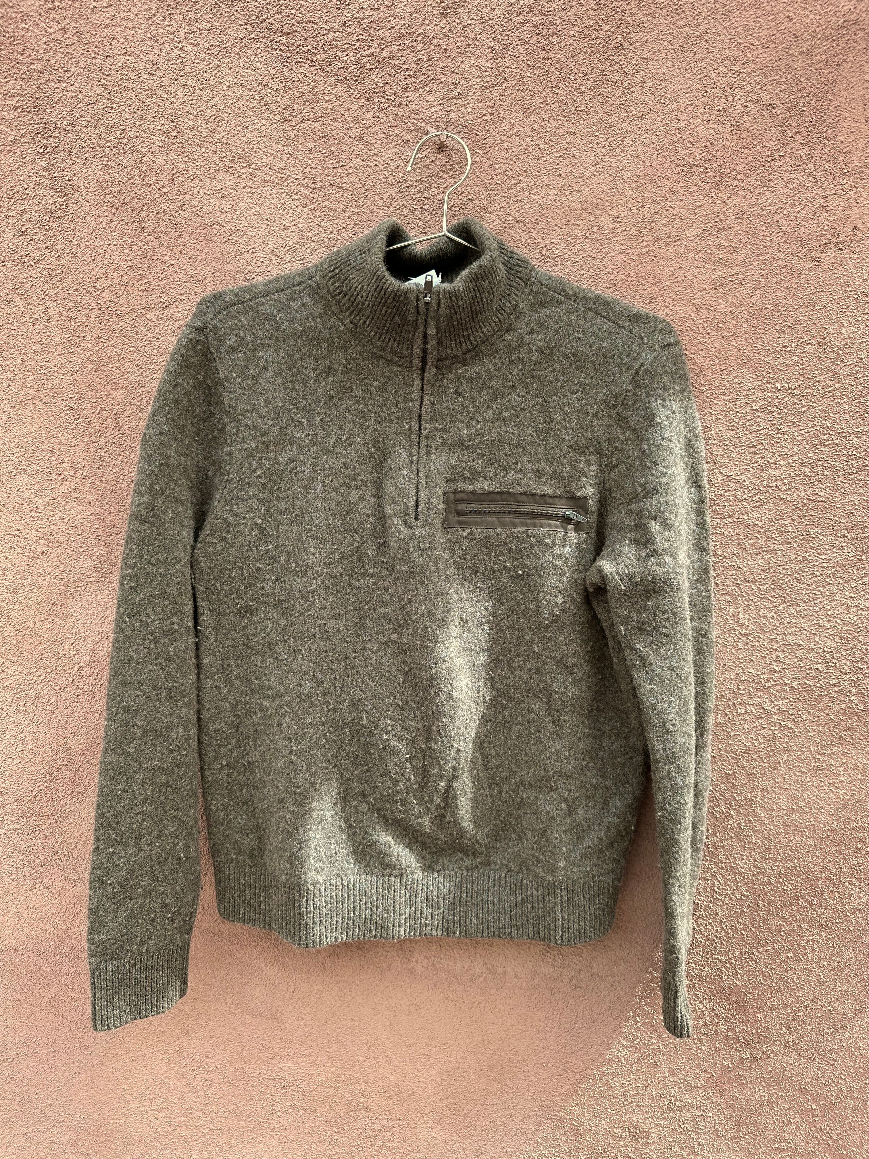 Vintage Green Abercrombie & Fitch 1/2 Zip Sweater – DESERT MOSS