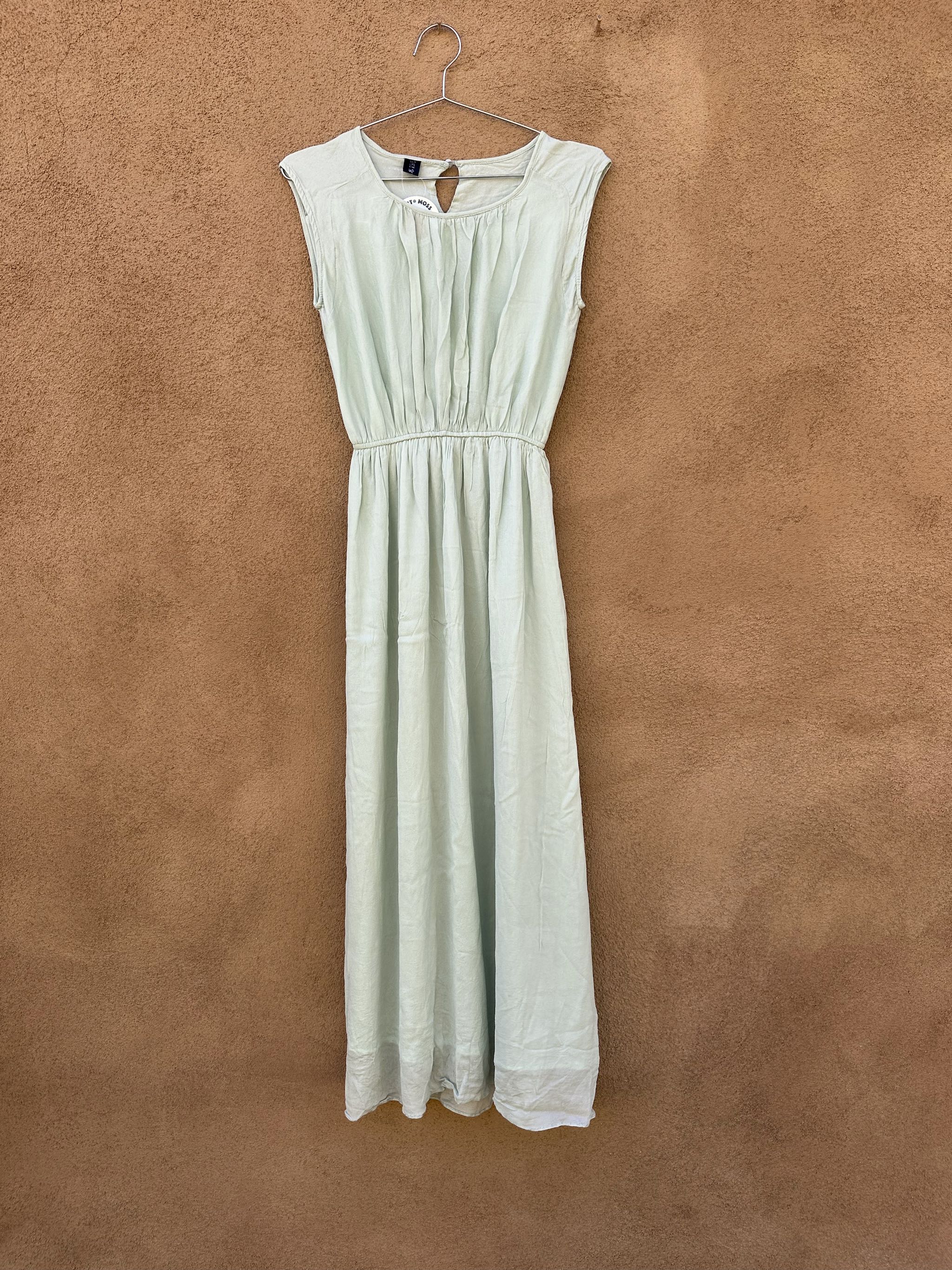 Vintage Seafoam Stretch Chiffon Dress