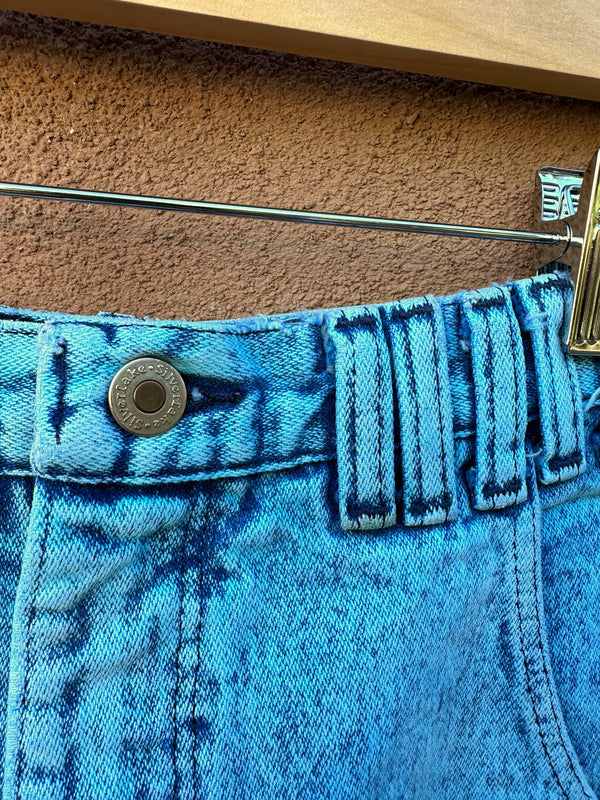 Baby Blue Stonewashed Wrangler Jeans W: 26