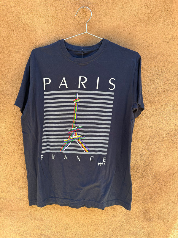 Paris, France Navy Blue T-shirt