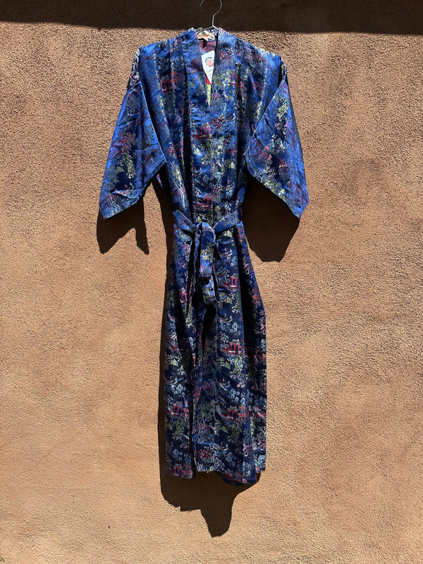 Chinese Silk Long Robe with Belt