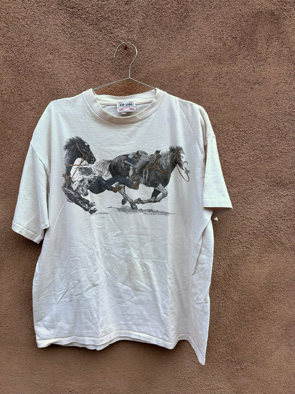 Calf Roping T-shirt by Rio Lobo Ranchwear