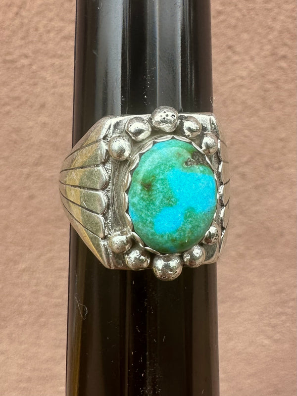 J.Lucio Navajo Turquoise & Silver Ring