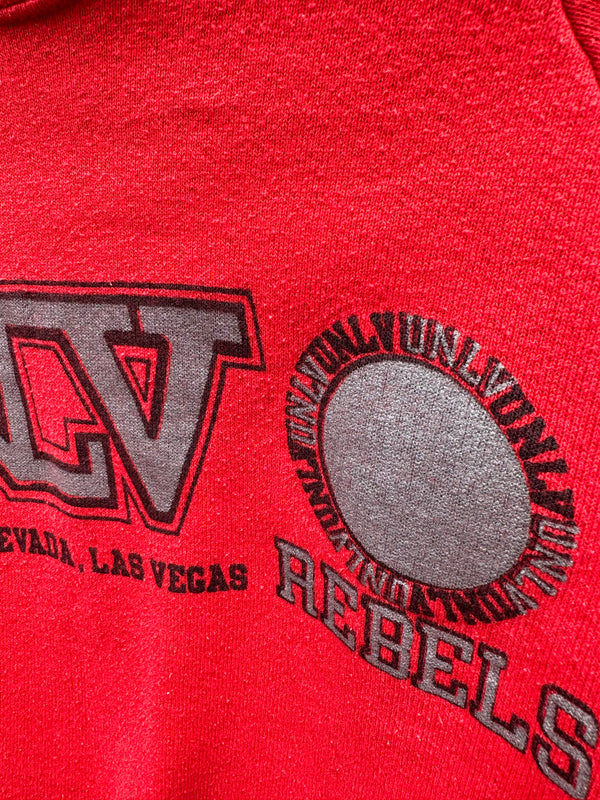Cropped UNLV Red Sweatshirt Screen Stars
