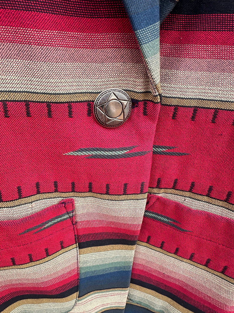 Mirrors Santa Fe Stripe Blanket Blazer