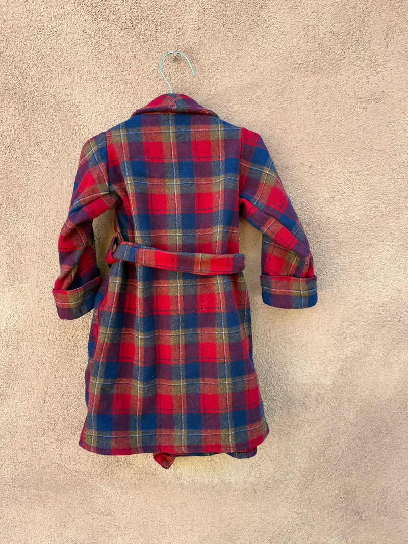 1960's Plaid Pendleton Child's Robe