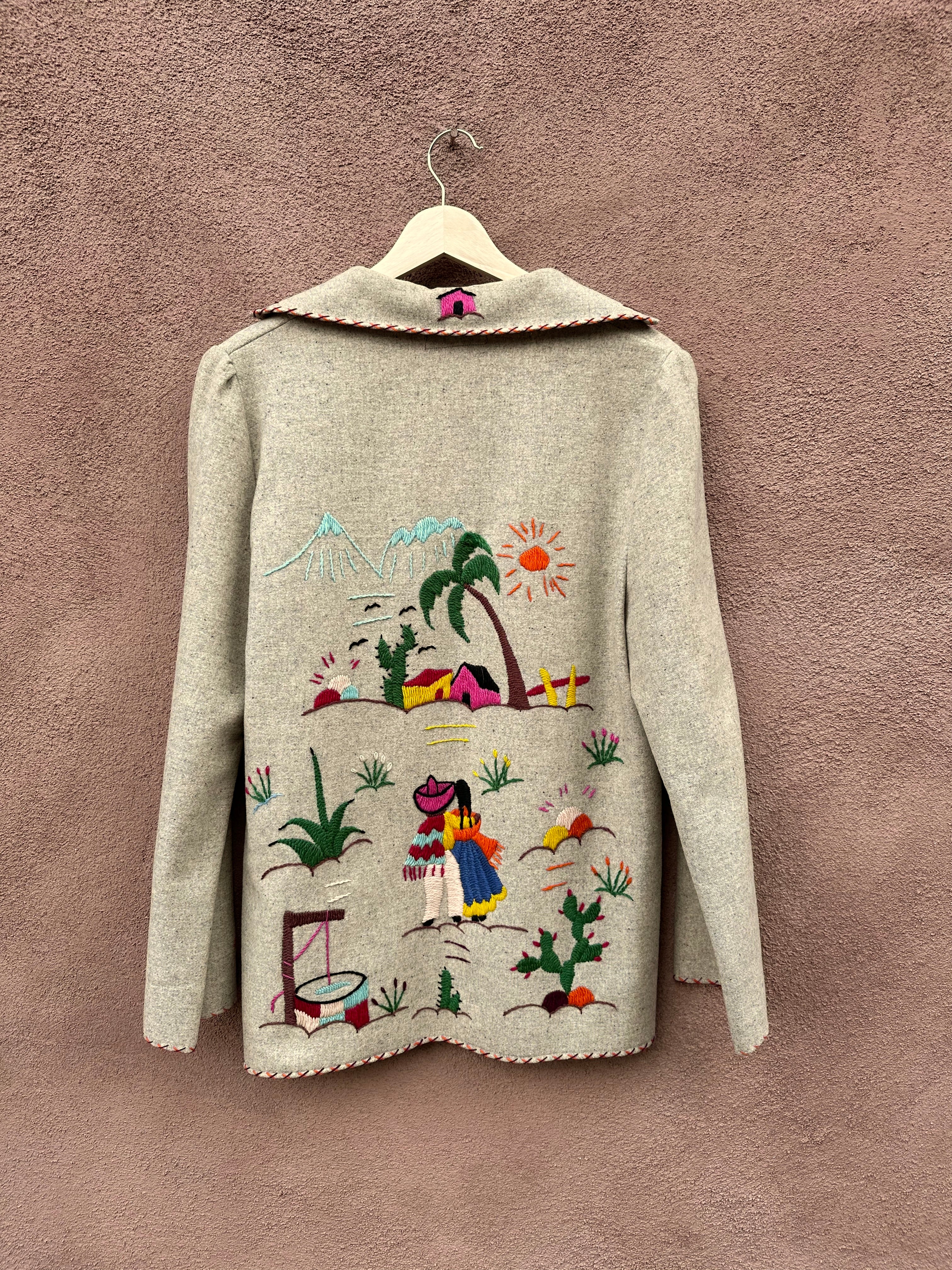 Vintage 1950's Mexican Tourist Wool Jacket by Mikes MFG – DESERT