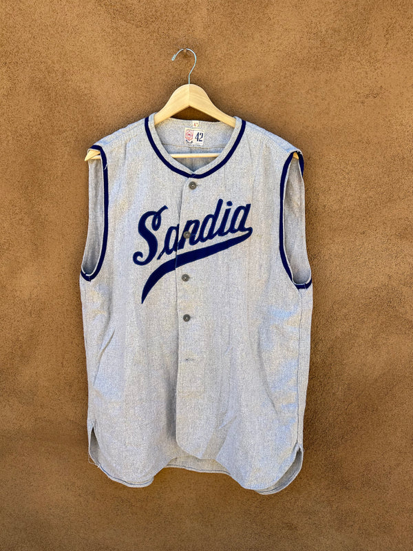1960's Sandia Red Fox Athletic Goods Baseball Jersey