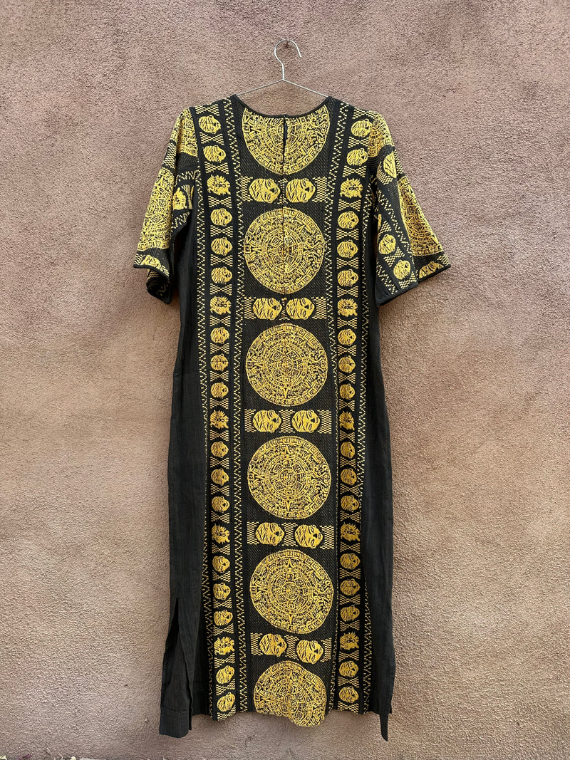 Long Dress with Aztec Calendar