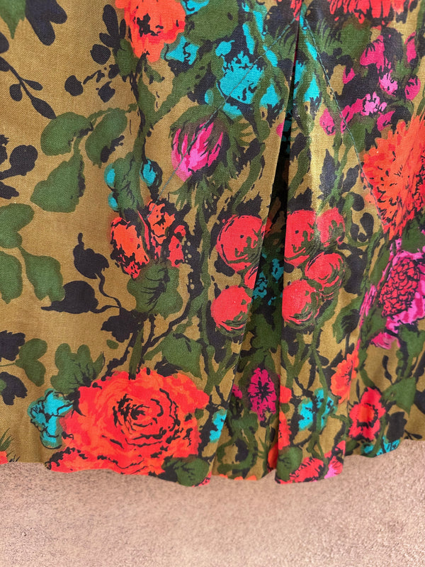 Floral Blazer with Matching Skirt