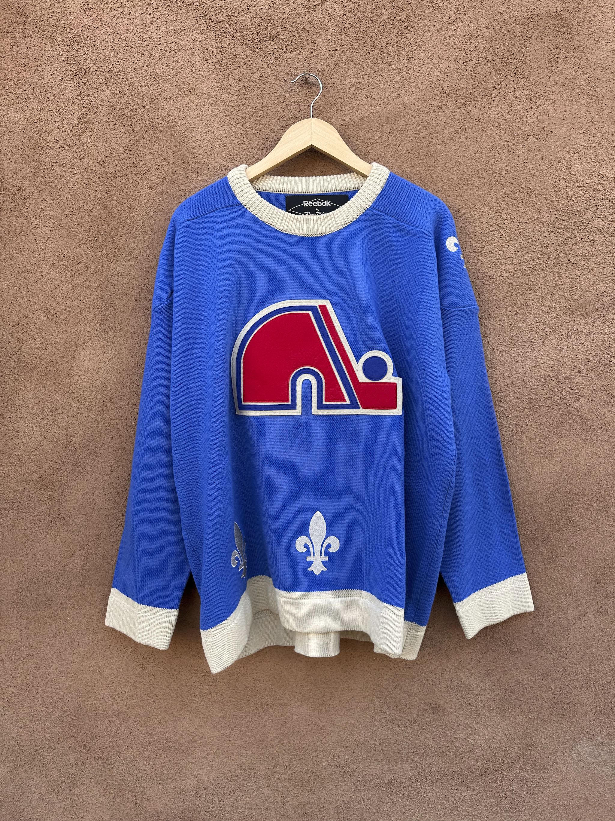 Quebec Nordiques Modern Quebec Nordiques Sweater By Reebok Large
