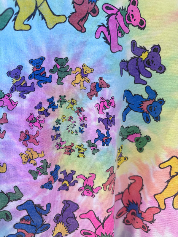 1989 Grateful Dead Tie Dye Dancing Bears T-shirt