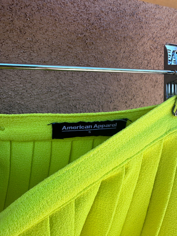 Neon American Apparel Skirt