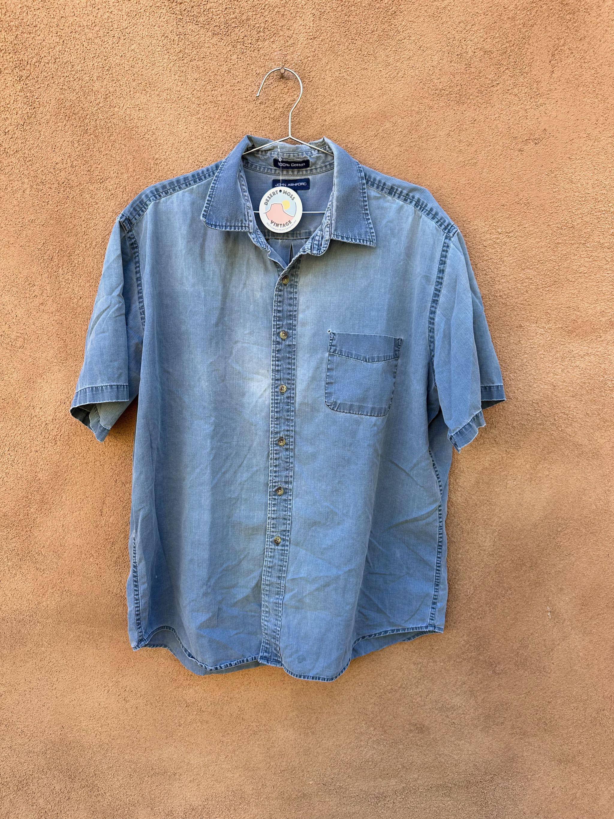 john ashford dress shirts John Ashford Vintage Vintage John Ashford Sport Shirt Long Sleeve Button Down 90s