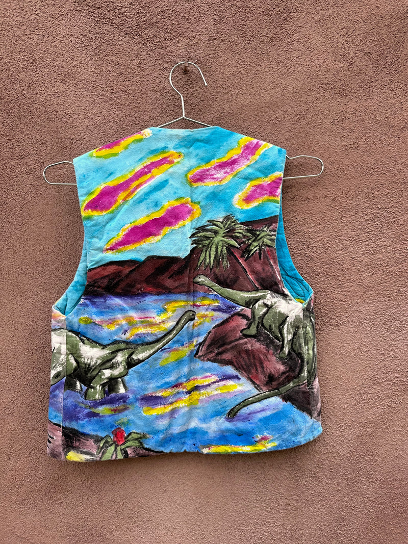 Embudo Fabric Designs Vest with Dinosaurs