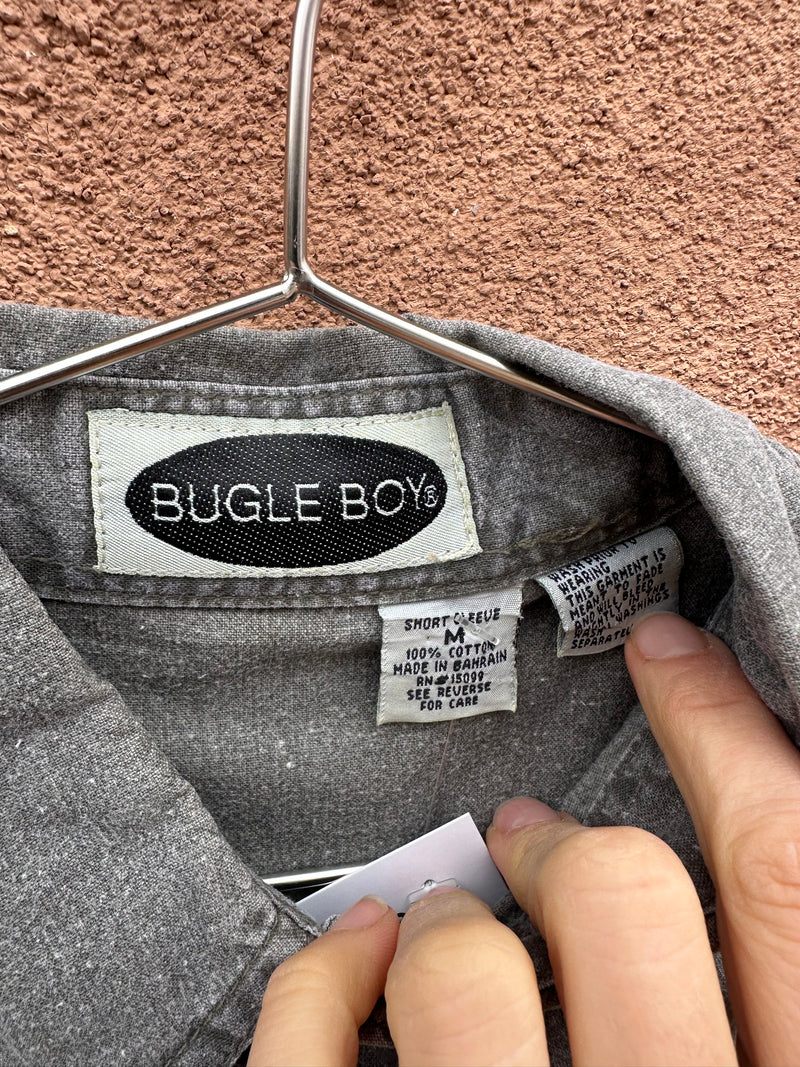 Gray Short Sleeve Bugle Boy Co. Shirt