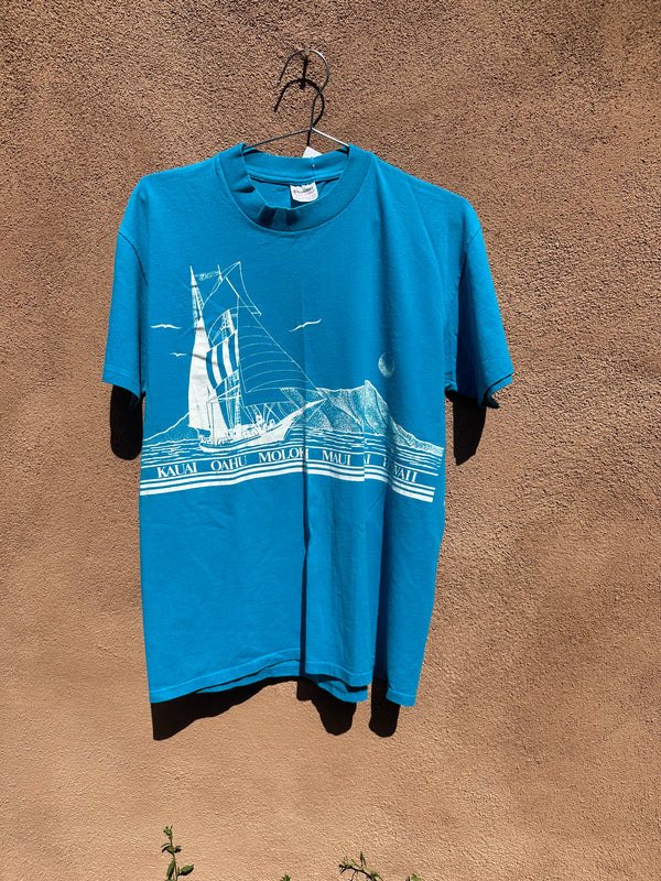 Blue Hawaii Sailboat T-shirt