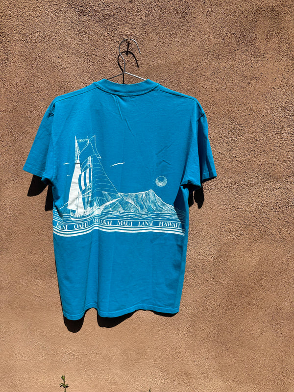 Blue Hawaii Sailboat T-shirt