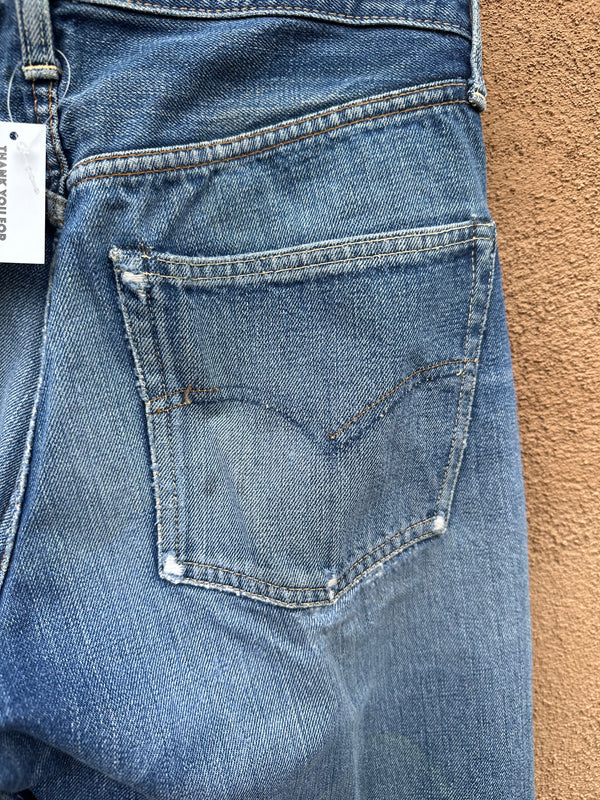 1970's Levi's 501 Redline Selvedge #6 Rivet Denim Jeans - Waist: 27/28