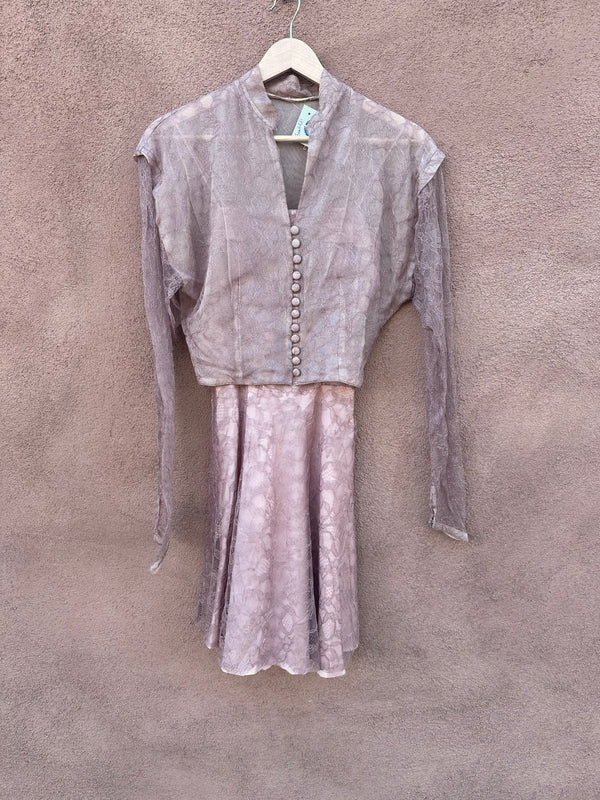1930's Era Lace Dress & Jacket Set