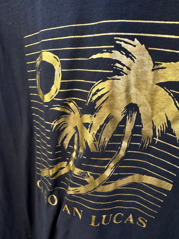 80's Cabo San Lucas Black & Gold T-shirt