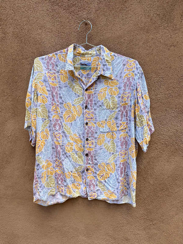 Reyn Spooner Hawaiian Anthurium Tiki Shirt