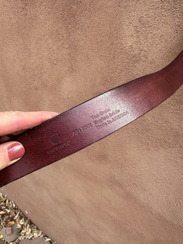 Brown Leather Carhartt Belt - 40