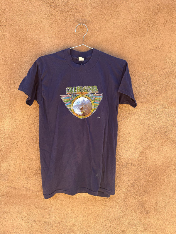 1970's California Surfing Iron On T-shirt