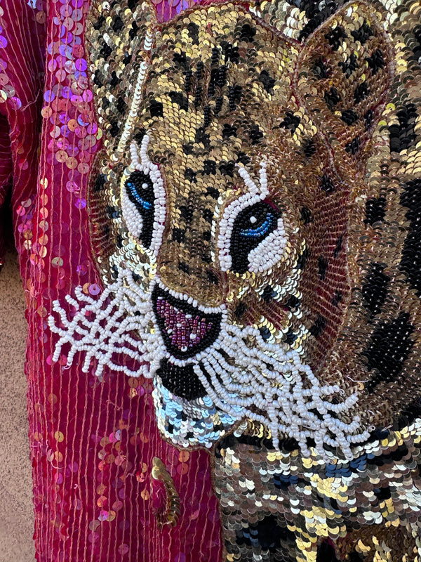 Anjumun Sequin Tiger Top/Dress - 100% Silk