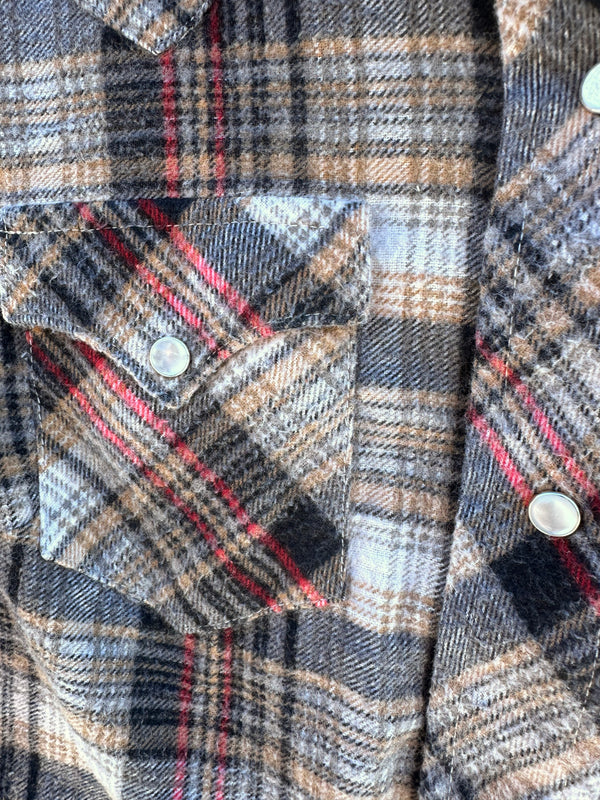 1970's Miller Western Wear Flannel Blouse