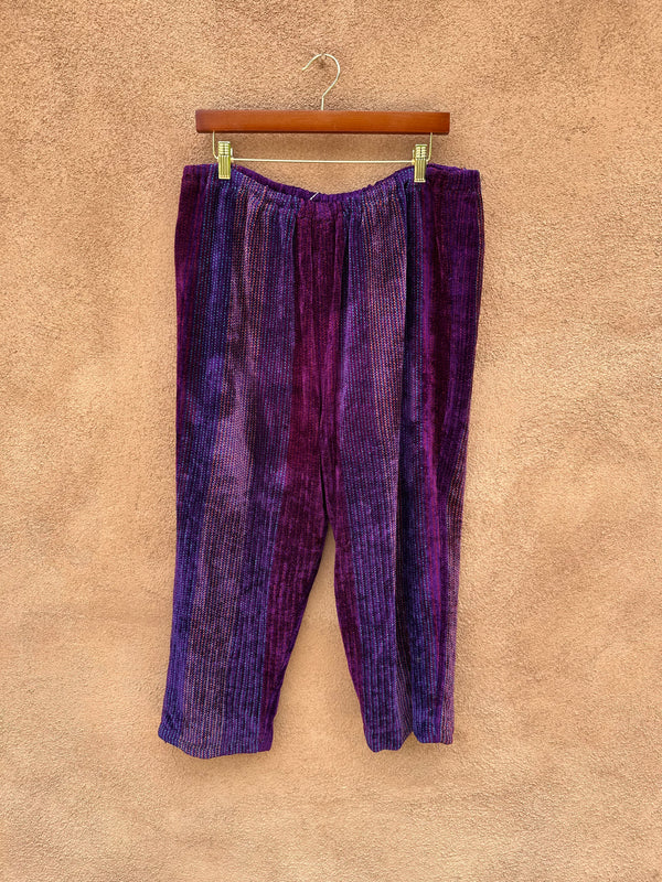 Purple Velveteen Pants L/XL