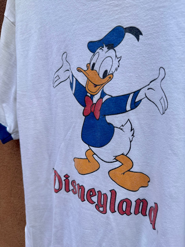 80's Donald Duck Disneyland Ringer T-shirt