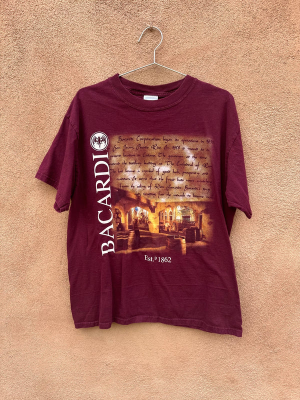 90's Bacardi Maroon T-shirt