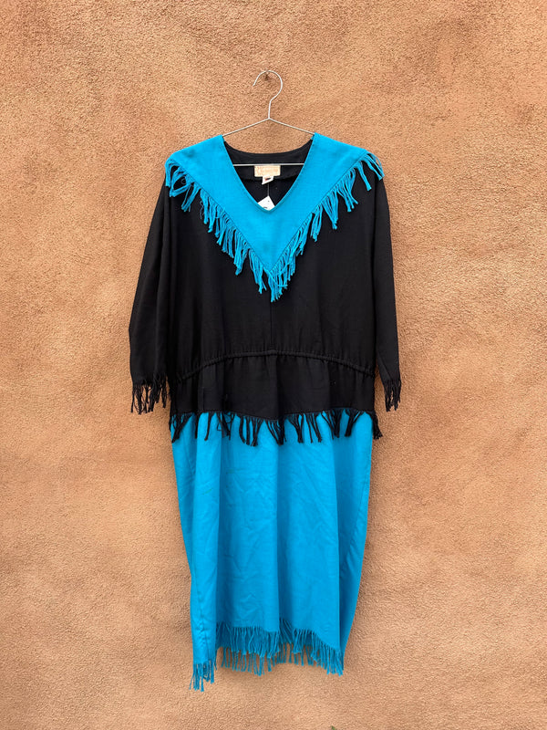 Black & Turquoise Cowgirl Dress by Sun Country Togs