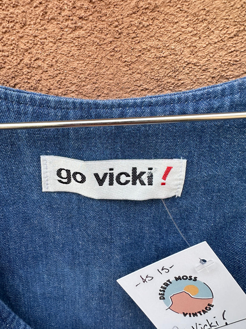 Go Vicki! Denim Southwest Theme Dress