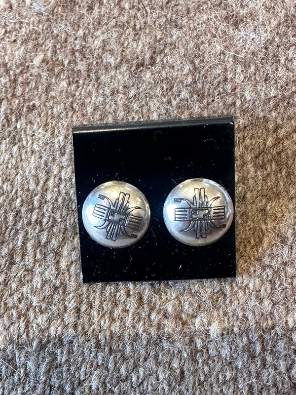 Small Zia .925 Silver Earrings