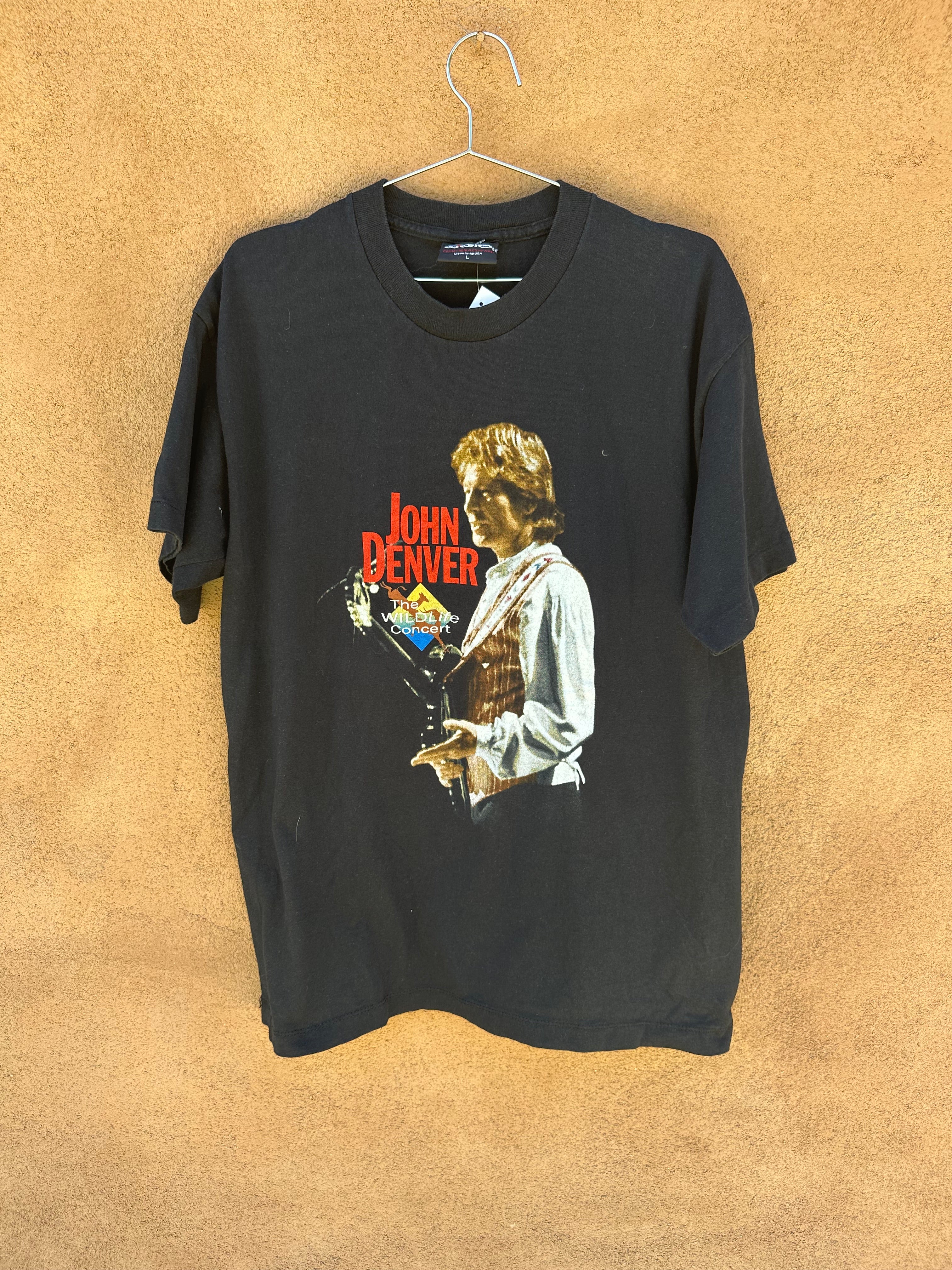 Vintage John Denver The Wildlife Concert Tee – DESERT MOSS VINTAGE