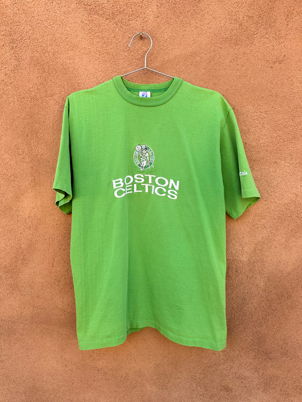 Embroidered Boston Celtics T-shirt by Logo 7