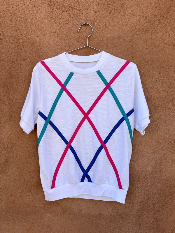 Windowpane 1980's Ringer T-shirt
