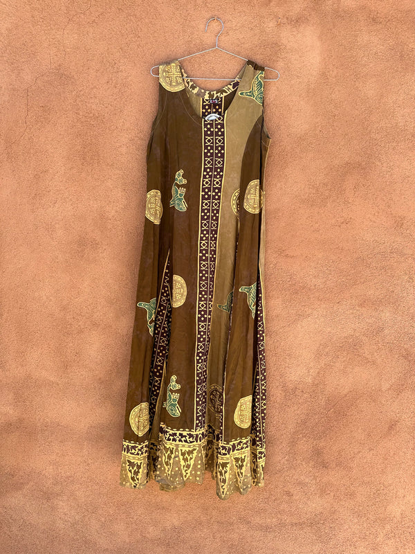 Long Indonesian Batik Dress