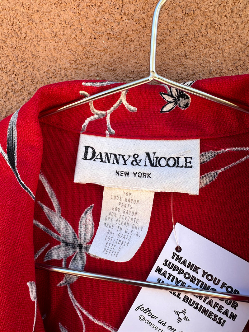 Danny & Nicole Rayon Floral Romper/Jumpsuit - 6