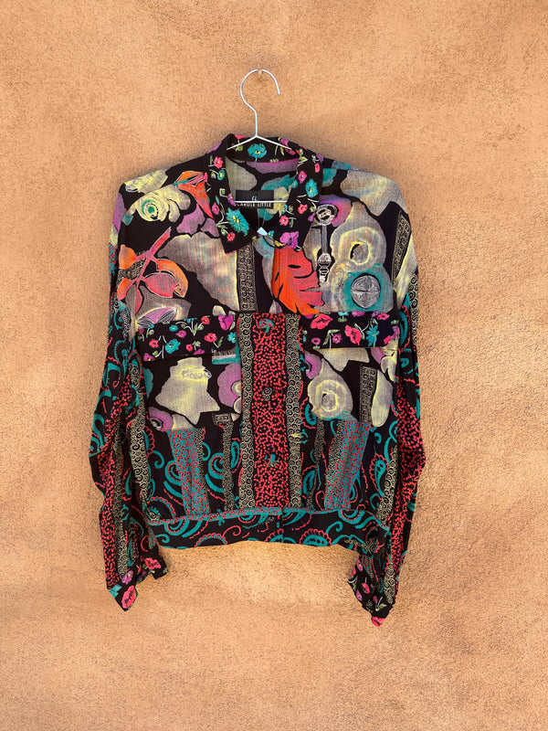 Wild Carole Little Abstract Blouse