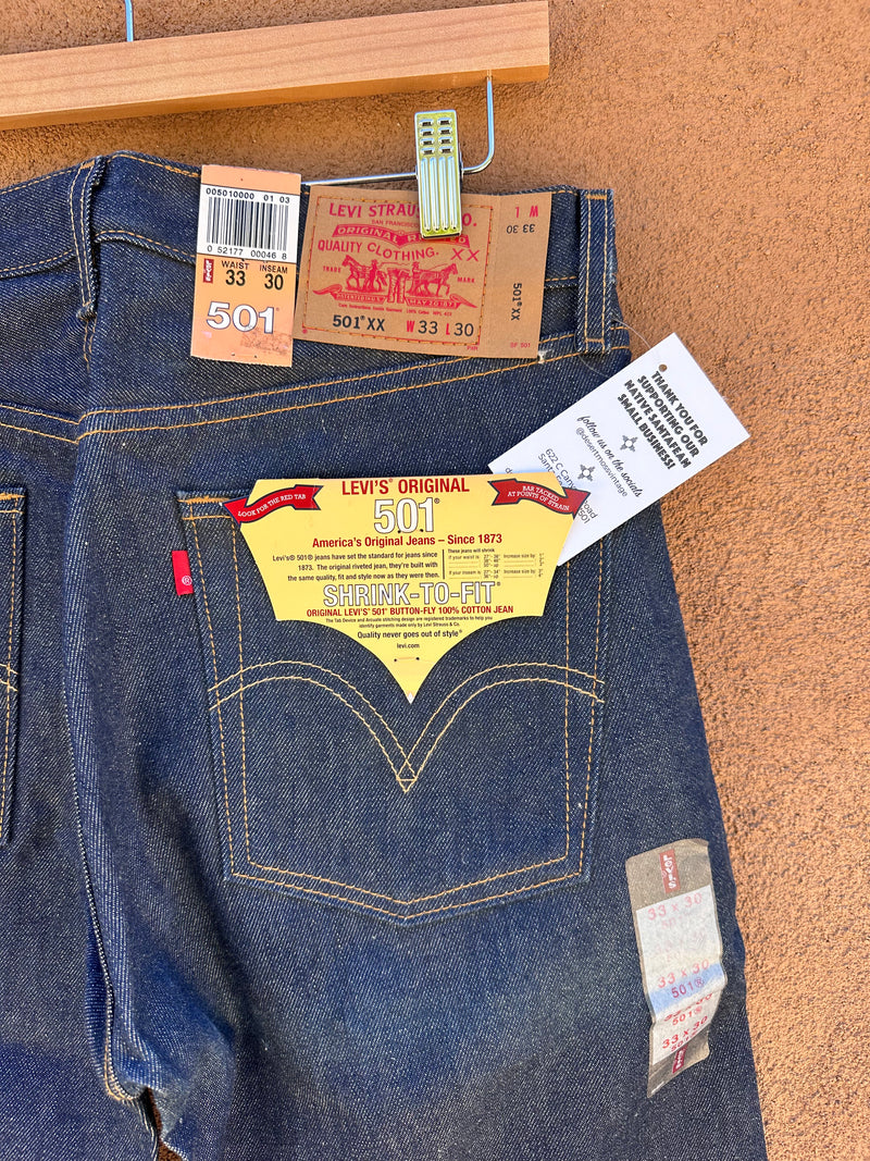 Levi's 501XX NWT Vintage Denim Jeans 33 x 30