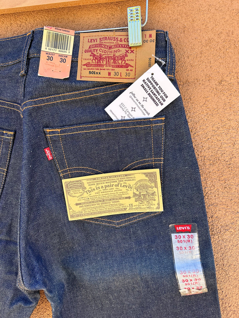 Levi's 501XX NWT Vintage Denim Jeans 30 x 30